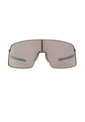 Oakley Sutro Ti Shield Sunglasses in Matte Gunmetal - Brown. Size all.