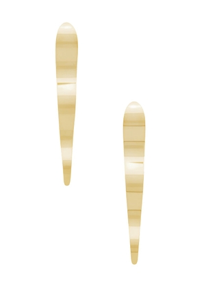 retrofete x Keren Wolf Wavy Earring in Gold - Metallic Gold. Size all.