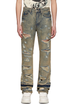 Who Decides War Navy Gnarly Jeans