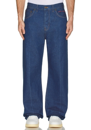 FIORUCCI Crease Jeans in Blue. Size 32.
