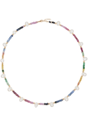 JIA JIA Multicolor Arizona Sapphire Pearl Necklace