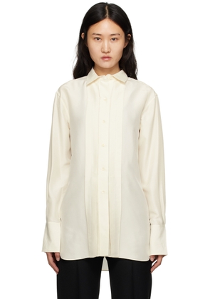TOTEME Off-White Pleated Shirt