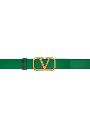 Valentino Garavani Reversible Green VLogo Belt