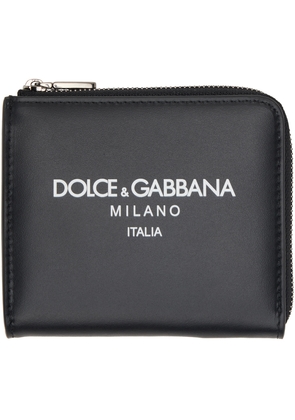 Dolce & Gabbana Black Leather Card Holder