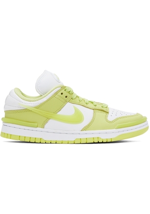 Nike Green & White Dunk Low Twist Sneakers