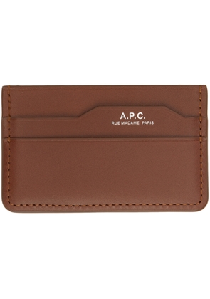 A.P.C. Brown Dossier Card Holder
