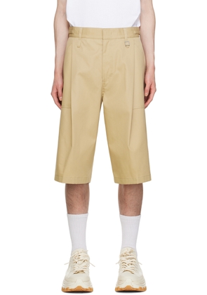 WOOYOUNGMI Beige Pleated Shorts