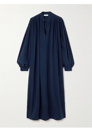 Suzie Kondi - Luleta Poet Striped Cotton-gauze Maxi Dress - Blue - x small,small,medium,large,x large