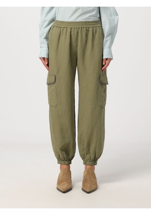 Pants BAZAR DELUXE Woman color Green