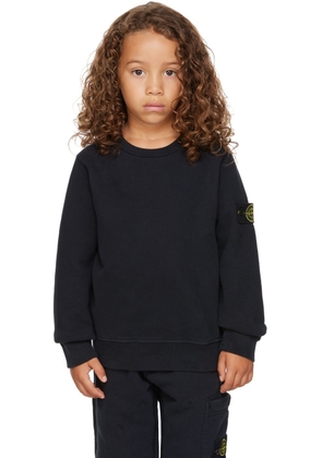 Stone Island Junior Kids Navy Garment-Dyed Sweatshirt