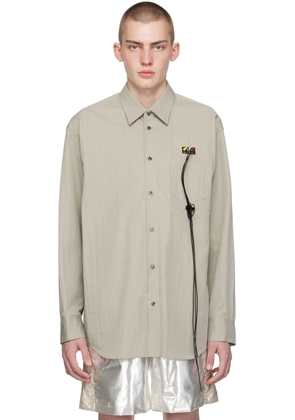 doublet Taupe RCA Cable Shirt