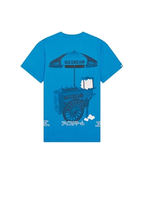 ICECREAM Cart Tee in Blue. Size M, S, XL/1X.