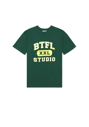 BTFL STUDIO Gym Tee in Green. Size M, S, XL/1X.