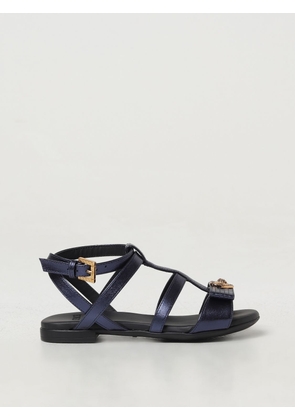 Heeled Sandals YOUNG VERSACE Woman color Blue