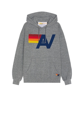 Aviator Nation Logo Pullover Hoodie in Grey. Size M, S, XL/1X.