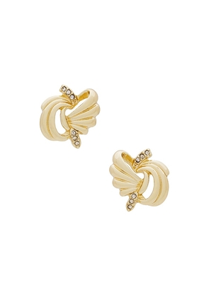 Amber Sceats Mirabel Earrings in Metallic Gold.