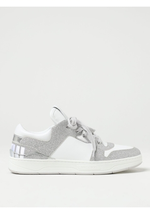 Jimmy Choo Florent sneakers in leather and glittery fabric