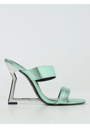 Heeled Sandals JUST CAVALLI Woman color Green