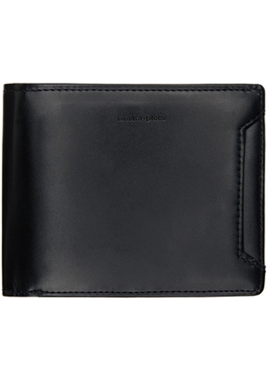 master-piece Black Notch Bifold Wallet
