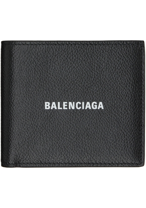 Balenciaga Black Cash Square Folded Wallet