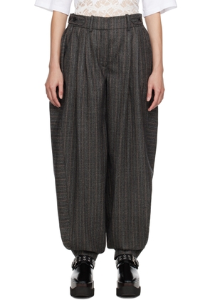 Stella McCartney Gray Pinstripe Trousers