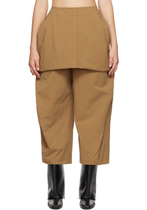 ISSEY MIYAKE Brown Canopy Trousers