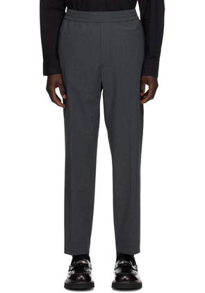 Calvin Klein Gray Slim-Fit Trousers