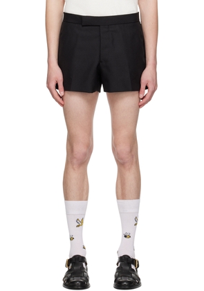 Thom Browne Black Backstrap Shorts