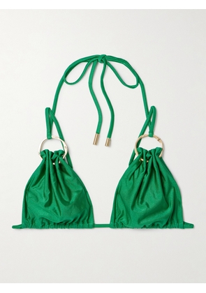 Cult Gaia - Golda Embellished Bikini Top - Green - xx small,x small,small,medium,large,x large