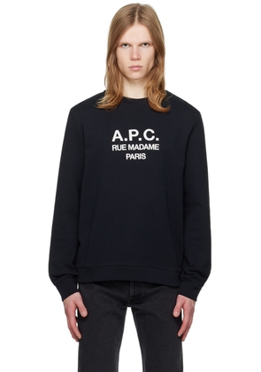 A.P.C. Black Rufus Sweatshirt