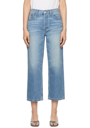 Re/Done Blue Loose Jeans
