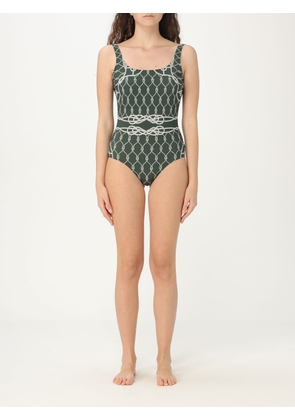 Swimsuit TORY BURCH Woman color Green