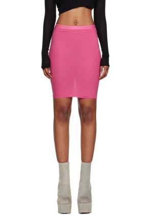 Rick Owens Pink Tube Miniskirt