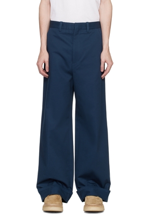 Kenzo Navy Tailored Trousers