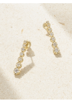 Jennifer Meyer - Mini Graduated 18-karat Gold Diamond Earrings - One size