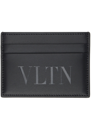 Valentino Garavani Black 'VLTN' Card Holder
