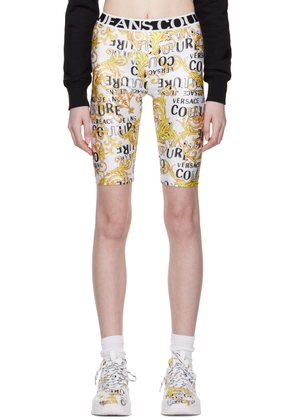 Versace Jeans Couture White Printed Shorts