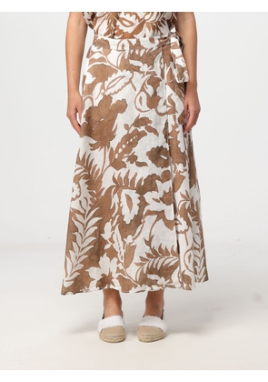 Skirt 120% LINO Woman color Brown
