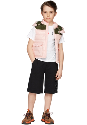 Moncler Enfant Kids Pink & Green Down Genichi Vest
