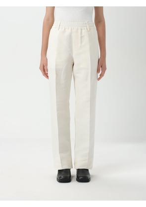 Pants BURBERRY Woman color White