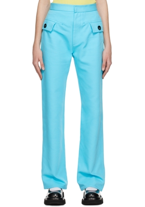 Bottega Veneta Blue Zip-Fly Trousers