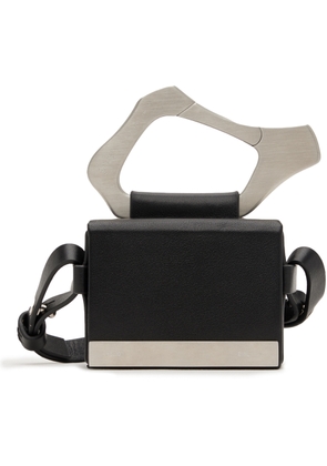 HELIOT EMIL Black Leather Strap Box Bag