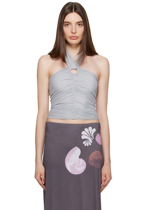OPEN YY Gray Ruched Camisole