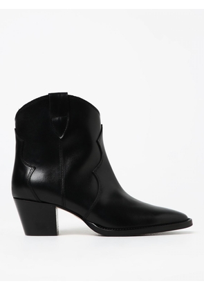 Flat Ankle Boots ANNA F. Woman color Black