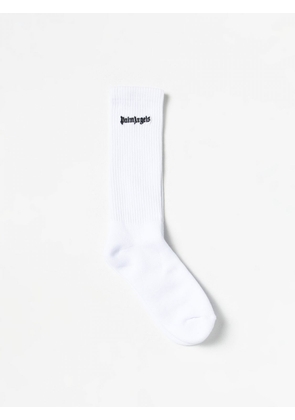 Palm Angels socks in stretch cotton with logo embroidery