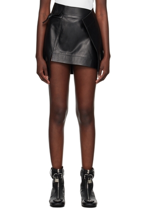 JW Anderson Black Kite Leather Miniskirt