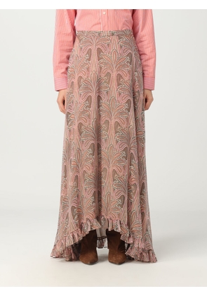 Etro skirt in silk crepon with floral pattern