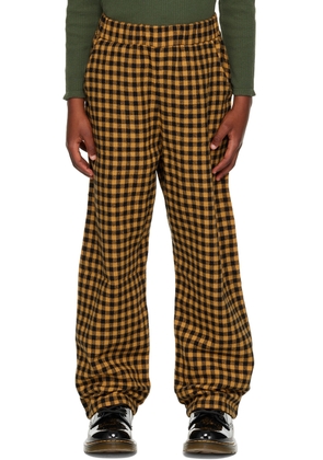 The Campamento Kids Yellow Checked Trousers