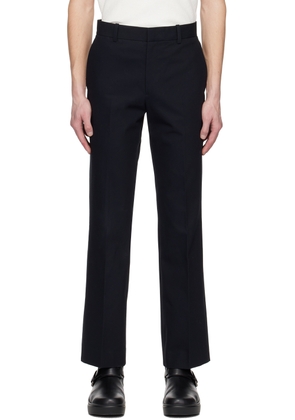 Solid Homme Navy Straight Trousers