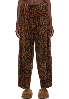 Story mfg. Brown Lush Trousers